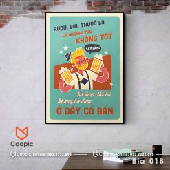 Tranh quán bia - Bia018