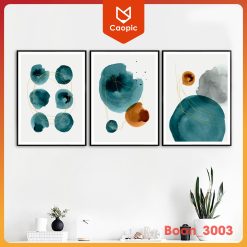 Tranh Canvas bộ 3 - Phong cách Hiện Đại trừu tượng có khung. BO_003
