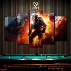 Tranh tráng gương treo trường quán BIDA.  Bida5003