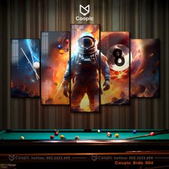 Tranh tráng gương treo trường quán BIDA.  Bida5004