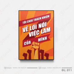 Tranh cổ động có khung composite 2cm- CD011