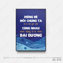 Tranh cổ động có khung composite 2cm- CD015