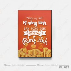 Tranh cổ động có khung composite 2cm- CD027