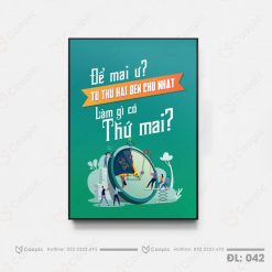 Tranh cổ động có khung composite 2cm- CD042