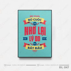 Tranh cổ động có khung composite 2cm- CD047