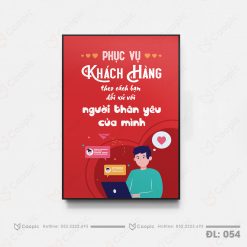 Tranh cổ động có khung composite 2cm- CD054